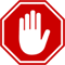 hand stop sign